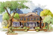 Colonial Style House Plan - 5 Beds 6 Baths 5134 Sq/Ft Plan #429-49 