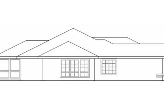 Exterior - Other Elevation for Mediterranean House Plan #124-253 - 3 bed, 2 bath