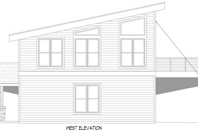 Home Plan - Exterior - Other Elevation for Modern House Plan #932-1293 - 1 bed, 1 bath