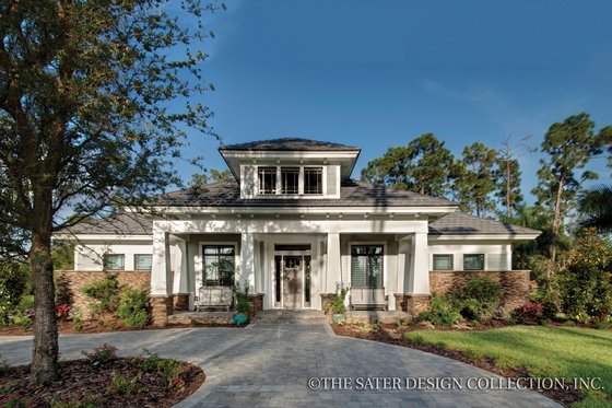 Exterior - Front Elevation 4 for Bungalow House Plan #930-19 - 3 bed, 3.5 bath