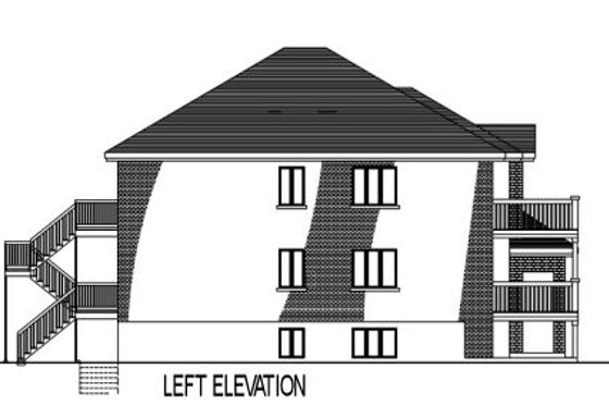 Exterior - Other Elevation for European House Plan #138-257 - 2 bed, 1 bath