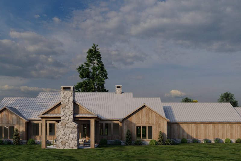 House Plan Design - Exterior - Rear Elevation 1 for Farmhouse House Plan #923-436 - 3 bed, 2.5 bath
