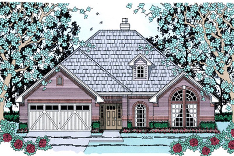 Dream House Plan - Traditional Exterior - Front Elevation Plan #42-389