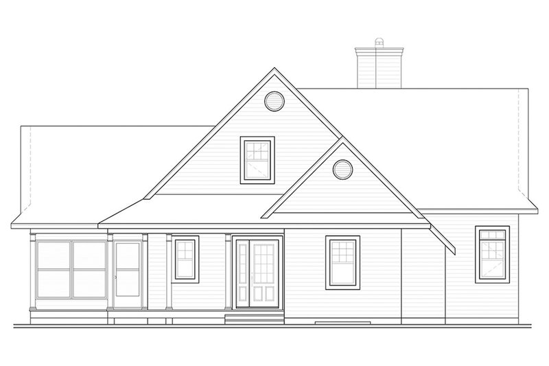 Home Plan - Exterior - Front Elevation for Contemporary House Plan #23-2317 - 4 bed, 3 bath