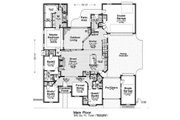European Style House Plan - 4 Beds 3.5 Baths 3116 Sq/Ft Plan #310-1290 