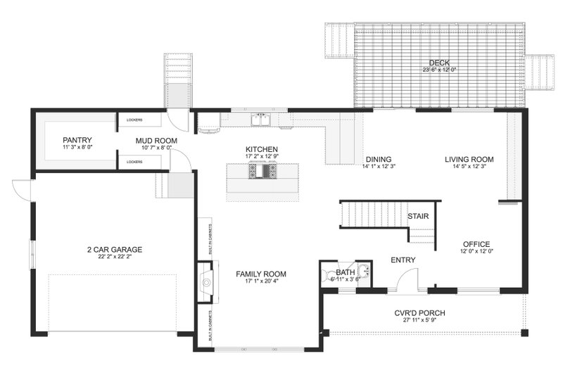 Dream House Plan - Floor Plan - Main Floor for Traditional House Plan #1060-427 - 4 bed, 2.5 bath