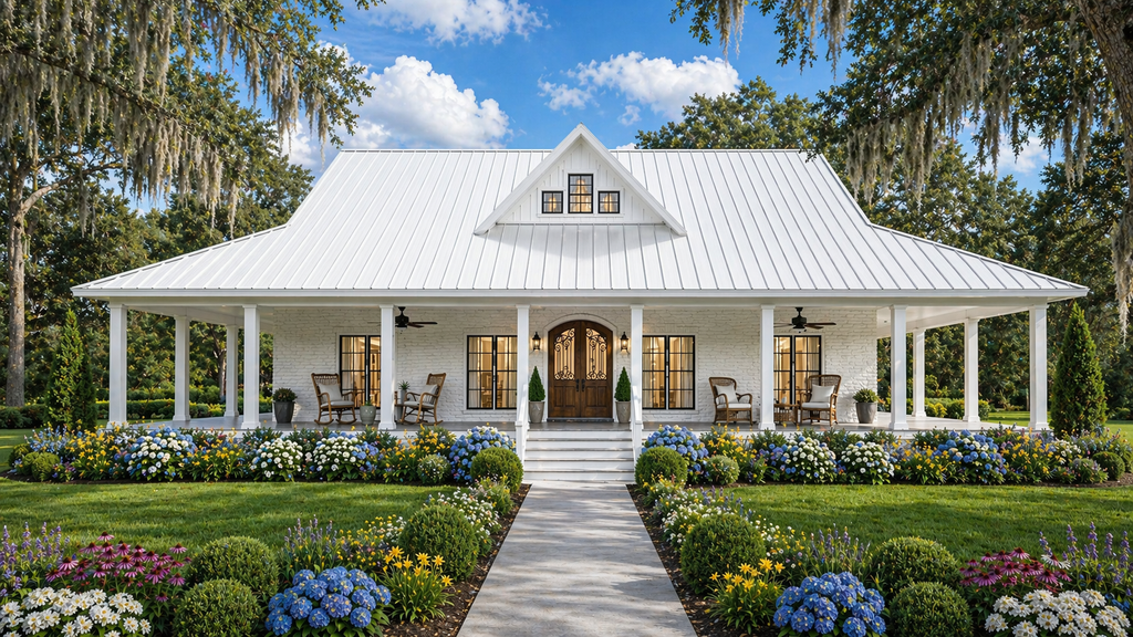 Exterior - Front Elevation 2 for Country House Plan #44-266 - 3 bed, 2 bath