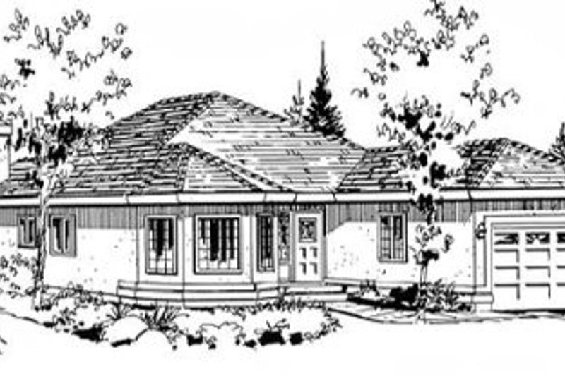 Traditional Style House Plan - 2 Beds 2 Baths 1390 Sq/Ft Plan #18-9057
