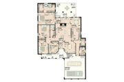 European Style House Plan - 4 Beds 2.5 Baths 2016 Sq/Ft Plan #36-189 