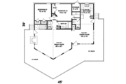 Contemporary Style House Plan - 3 Beds 3 Baths 1828 Sq/Ft Plan #81-709 