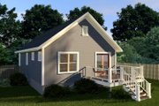 Cottage Style House Plan - 2 Beds 1 Baths 912 Sq/Ft Plan #79-111 Exterior 