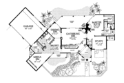 Adobe / Southwestern Style House Plan - 4 Beds 3 Baths 3328 Sq/Ft Plan #72-181 
