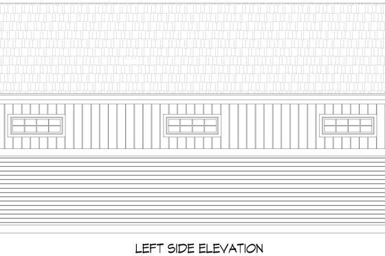 Exterior - Other Elevation for Farmhouse House Plan #932-1050, 0 bath