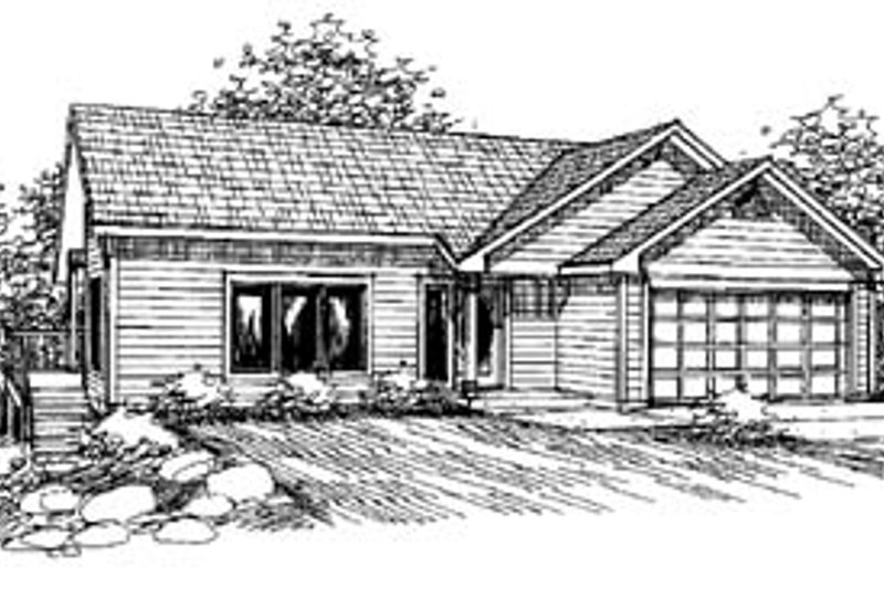Architectural House Design - Traditional Exterior - Front Elevation Plan #60-514