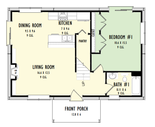 Barndominium Floor Plan - Main Floor Plan #1092-25