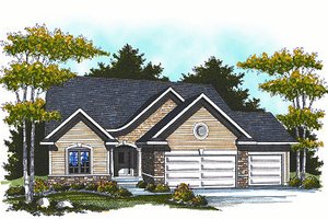 Traditional Exterior - Front Elevation Plan #70-858