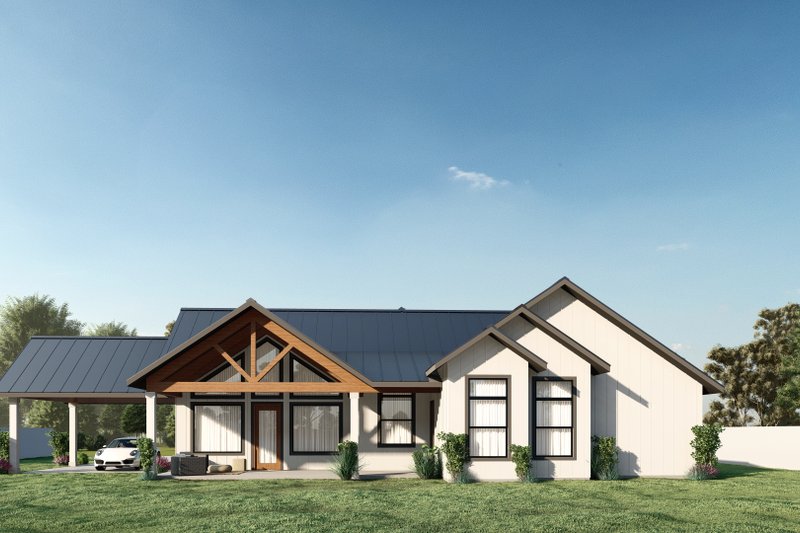 House Design - Exterior - Rear Elevation for Farmhouse House Plan #1110-42 - 3 bed, 2.5 bath