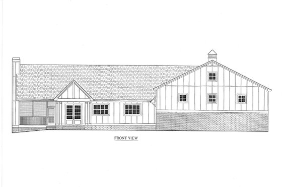 Exterior - Front Elevation 3 for Craftsman House Plan #437-112 - 3 bed, 3.5 bath