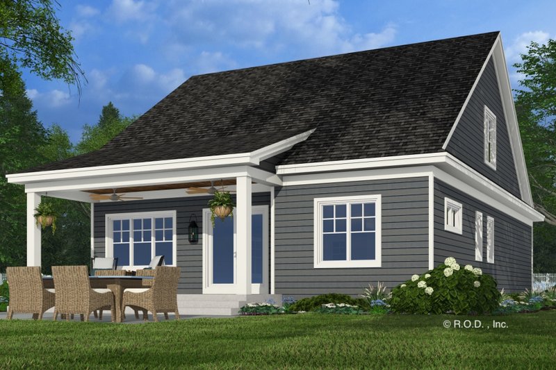 House Design - Exterior - Rear Elevation 2 for Craftsman House Plan #51-1288 - 3 bed, 3.5 bath