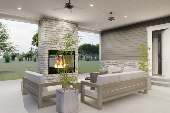 Exterior - Outdoor Living for Traditional House Plan #1060-76 - 1 bed, 2.5 bath