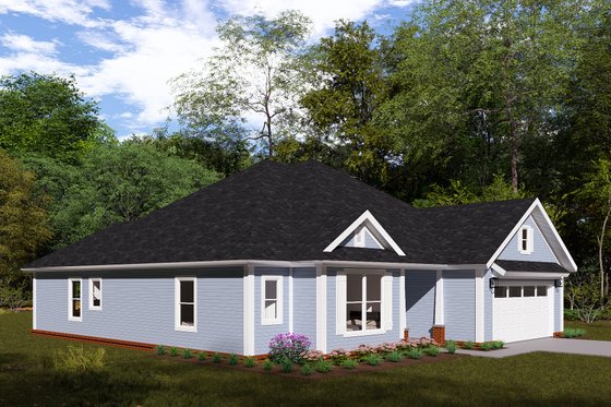 Exterior - Other Elevation 2 for Ranch House Plan #513-2173 - 3 bed, 2.5 bath