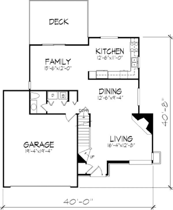 Dream House Plan - Traditional Floor Plan - Main Floor Plan #320-371