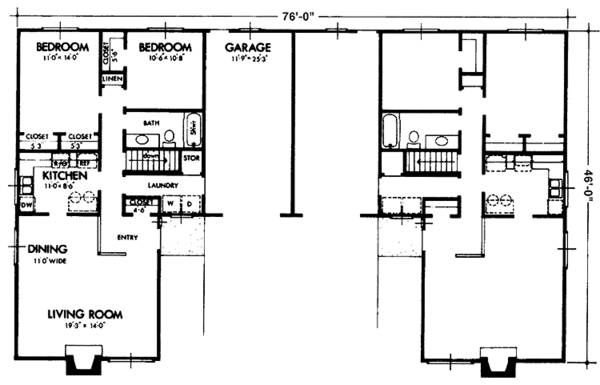Architectural House Design - Prairie Floor Plan - Main Floor Plan #320-1240