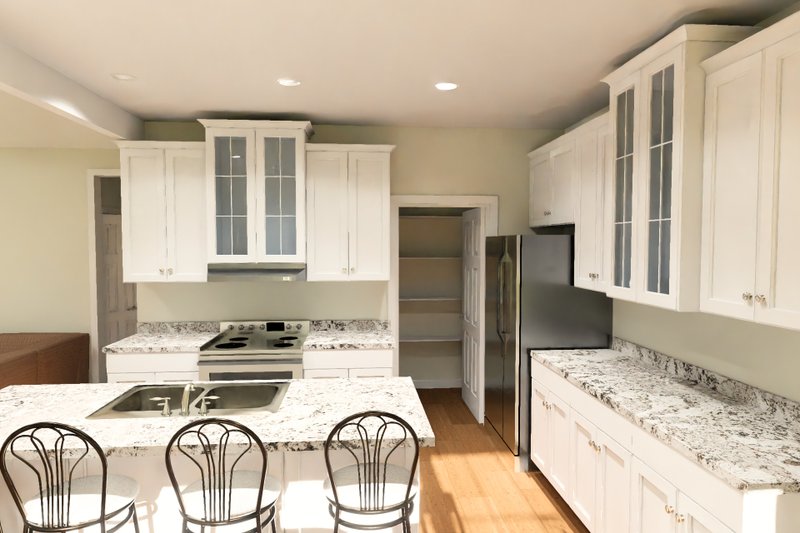 Architectural House Design - Interior - Kitchen 3 for Cottage House Plan #513-2424 - 4 bed, 3 bath