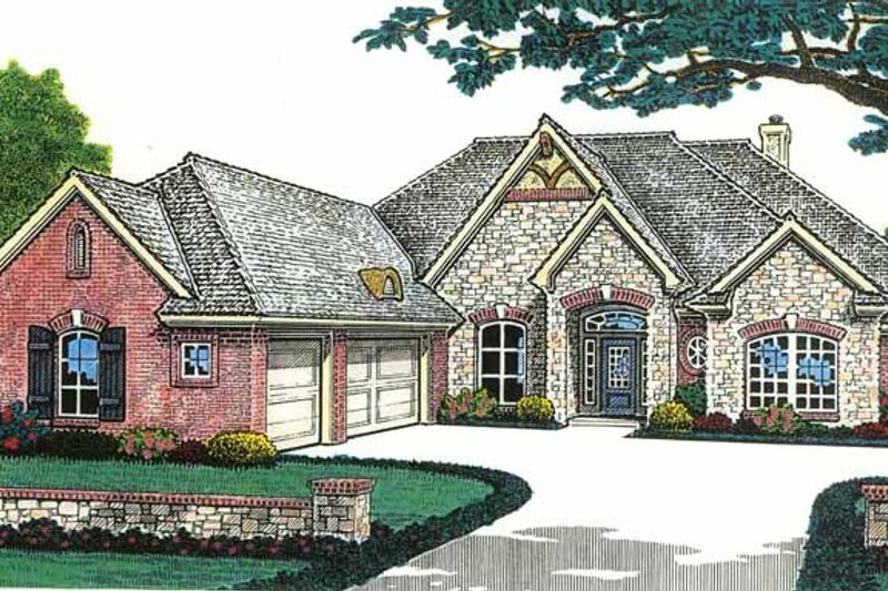 Home Plan - Country Exterior - Front Elevation Plan #310-1199