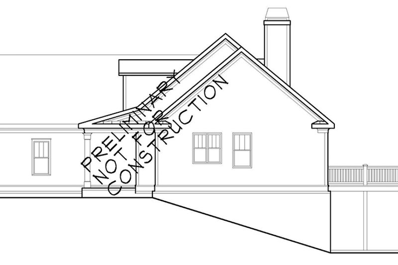 Home Plan - Exterior - Other Elevation for Colonial House Plan #927-943 - 3 bed, 2 bath