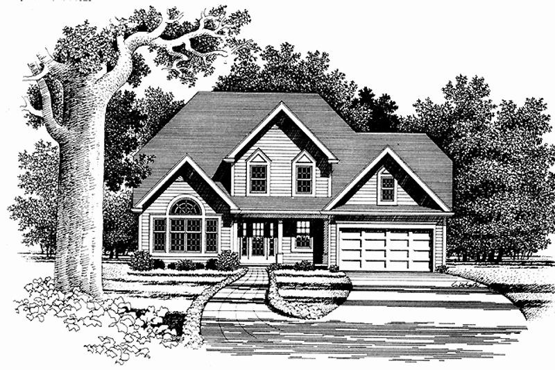 Dream House Plan - Traditional Exterior - Front Elevation Plan #316-216