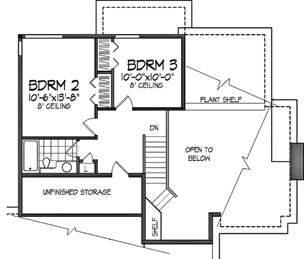 House Plan Design - Craftsman Floor Plan - Upper Floor Plan #320-936