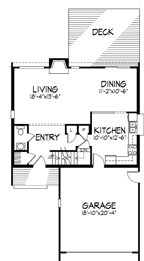 House Design - Contemporary Floor Plan - Main Floor Plan #320-860