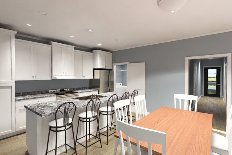 Architectural House Design - Interior - Kitchen 1 for Modern House Plan #513-2460 - 3 bed, 2 bath
