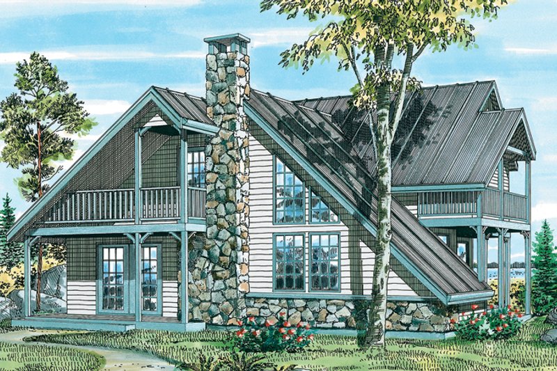 Dream House Plan - Country Exterior - Front Elevation Plan #47-738