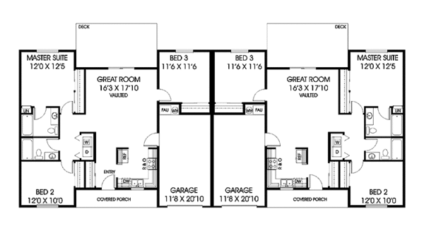 Dream House Plan - Country Floor Plan - Main Floor Plan #60-1040