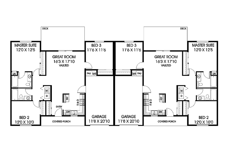 Dream House Plan - Floor Plan - Main Floor for Country House Plan #60-1040 - 6 bed, 4 bath