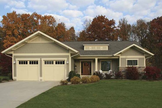 Exterior - Front Elevation 3 for Craftsman House Plan #928-80 - 3 bed, 3.5 bath