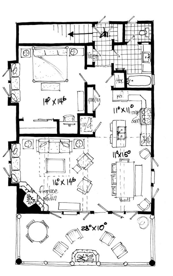 Dream House Plan - Country Floor Plan - Main Floor Plan #942-20