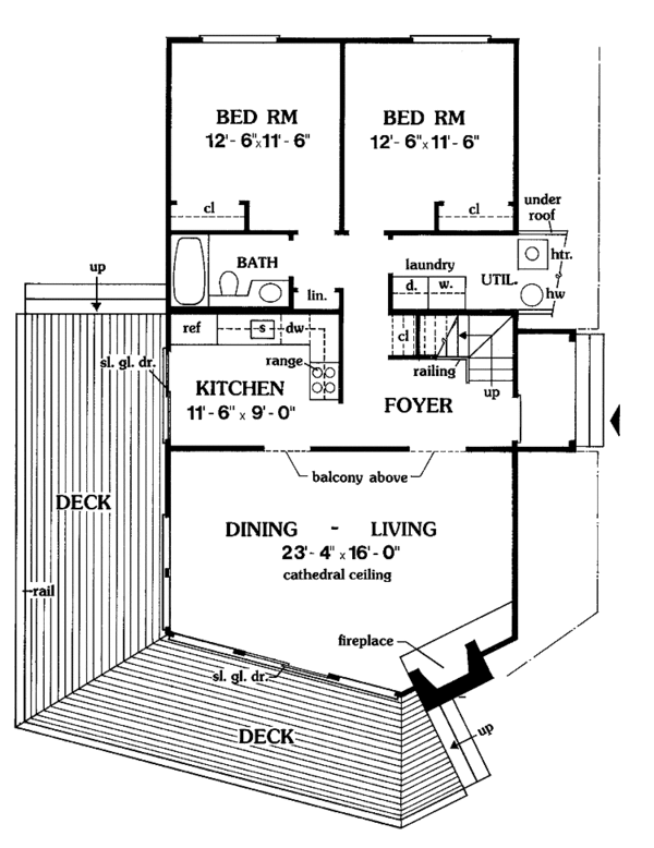 House Design - Floor Plan - Main Floor Plan #456-60