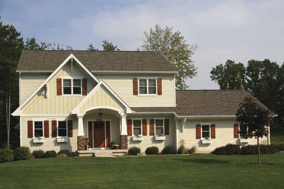 Exterior - Front Elevation 3 for Country House Plan #928-163 - 3 bed, 2.5 bath