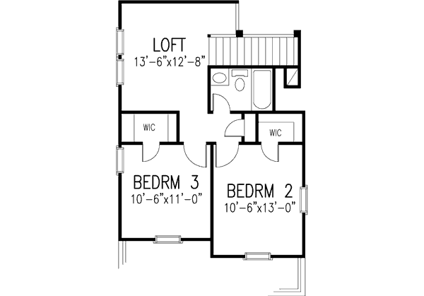 Dream House Plan - European Floor Plan - Upper Floor Plan #410-315