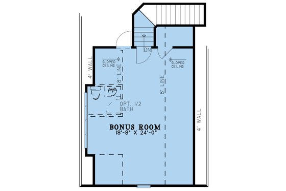 Floor Plan - Upper Floor for Farmhouse House Plan #923-247 - 3 bed, 2.5 bath