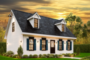Traditional Style House Plan - 3 Beds 2 Baths 1193 Sq/Ft Plan #54-634 
