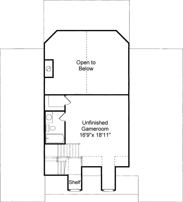 House Design - Country Floor Plan - Upper Floor Plan #37-244