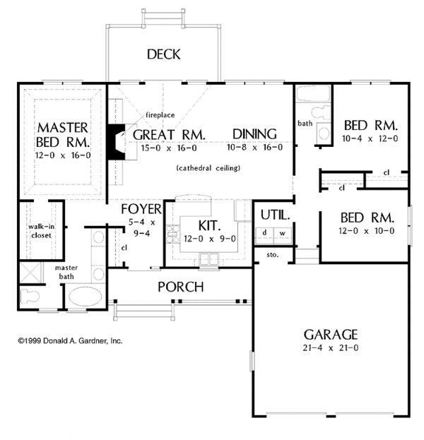 Dream House Plan - Country Floor Plan - Main Floor Plan #929-429