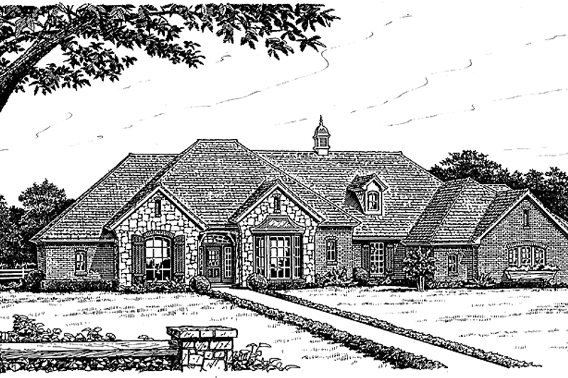 Home Plan - Country Exterior - Front Elevation Plan #310-1035