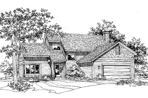 House Design - Exterior - Front Elevation for Contemporary House Plan #320-756 - 2 bed, 2.5 bath