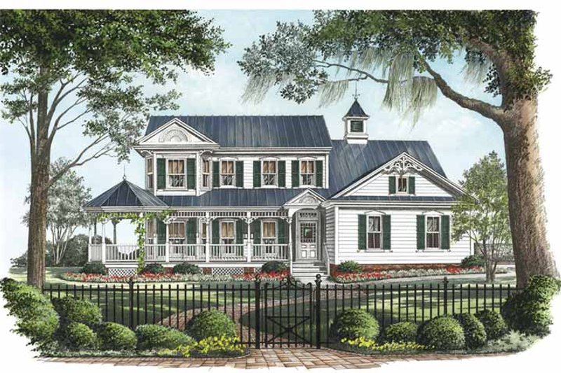 Architectural House Design - Victorian Exterior - Front Elevation Plan #137-326