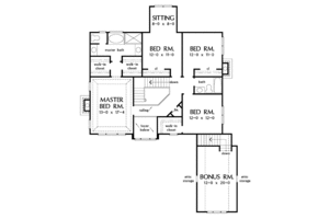 Floor Plan - Upper Floor for Country House Plan #929-424 - 4 bed, 2.5 bath